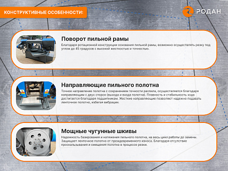 MetalTec BS 400 CZ ленточнопильный станок c поворотом пильного модуля под углом 45 - 90°