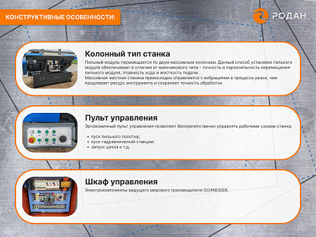 MetalTec BS 500 CZ ленточнопильный станок c поворотом пильного модуля под углом 45 - 90°