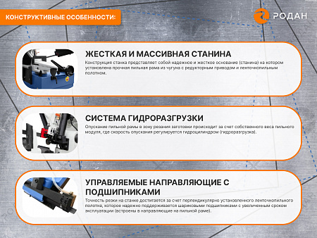 Ручной ленточнопильный станок для резки металла MetalTec BS 250 FHЕ