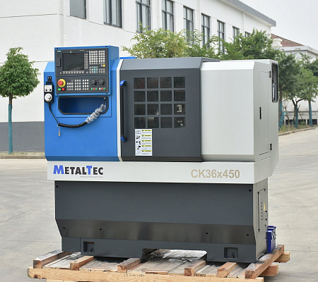 Токарный станок c ЧПУ с горизонтальной станиной MetalTec CK 36x450 купить в Новосибирске - rodan.ru