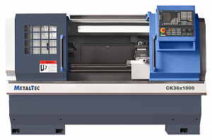 Токарный станок c ЧПУ с горизонтальной станиной MetalTec CK 36x1000 купить в Новосибирске - rodan.ru